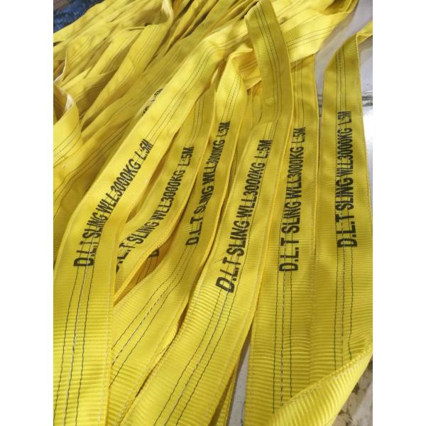 Polyester flat webbing sling , WLL 3T , safety factor 7:1 , According to EN11492