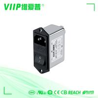 China IEC Socket Filter EMC EMI Filter with ≤0.5dB Insertion Loss and -25C- 85C Temperature Range for sale