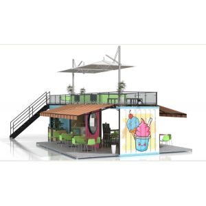 Buy cheap Galvanized Steel Square Tubes Custom 1 Bedroom Prefabricated Steel Container House Easy-to-Assemble Flat Pack Prefab Shop and Home from wholesalers