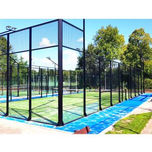 Buy cheap Hot Dip Galvanized Poles Tennis Padel Court Indoor Padel Stadium Customized Logo / Size With Artificial Grass Accessories from wholesalers