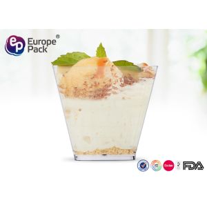 Buy cheap Unbreakable Square Disposable Clear Plastic Cups 58Ml Ps Eco Friendly from wholesalers