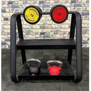 Buy cheap Gym Equipment Commercial 2 Tier Weights Dumbbell Rack Kettlebell Rack from wholesalers