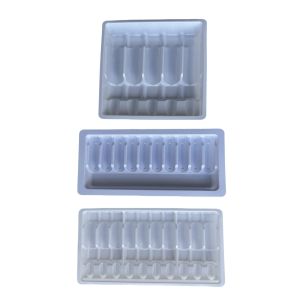 Buy cheap PET packaging tray customization medicine water injection ampoule tray customization from wholesalers