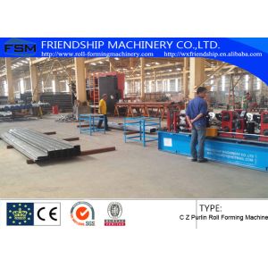Buy cheap GCr15 C Z Purlin Roof Panel Roll Forming Machine from wholesalers