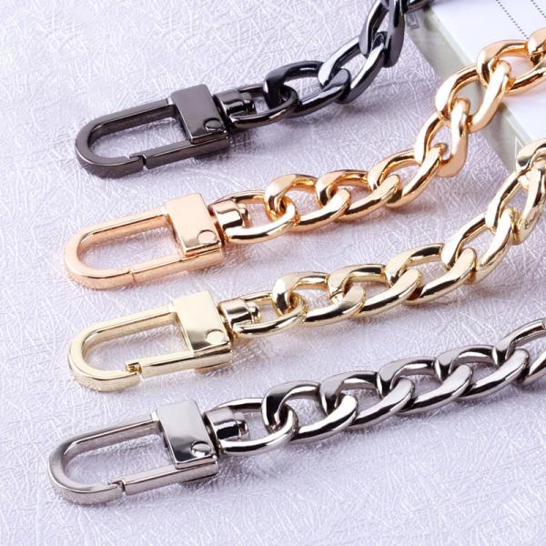 detachable strap Bag chain accessories flat chain non-fading metal shoulder