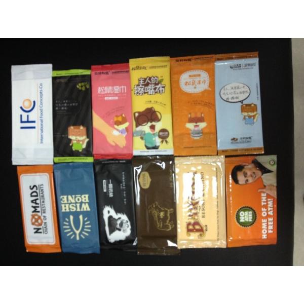 Quality Disposable single packed customized spunlace nonwoven single wet tissue for sale