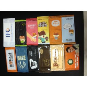 Buy cheap Disposable single packed customized spunlace nonwoven single wet tissue from wholesalers