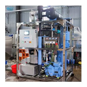 R22 or R404a Industrial Air Cooling Tube Ice Making Machine for 3T Ice Maker