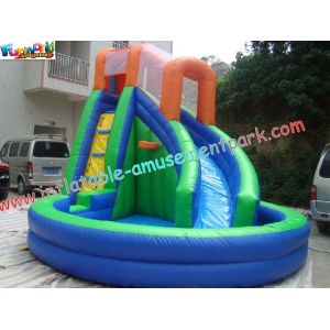 Kids Durable Indoor Outdoor Inflatable Water Slides Pool Games Can Use For Rent,