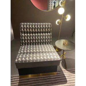 Buy cheap Black White Texture Custom Sofa Bed With Metal Leisure Chair from wholesalers