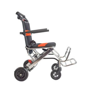 Buy cheap Linkage Brake 100KG Manual Foldable Wheelchair Aluminium from wholesalers