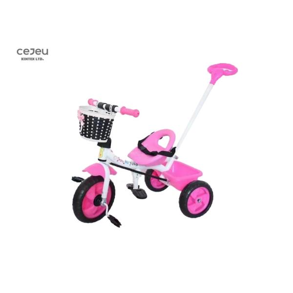 Quality Safe Kid Riding Tricycle With Parental Steering Control for sale