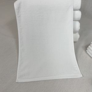Buy cheap Rectangular Water Absorbent White Cotton Face Towel from wholesalers