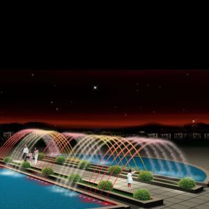 Buy cheap Jumping jets foam nozzle simple music dancing fountain from wholesalers