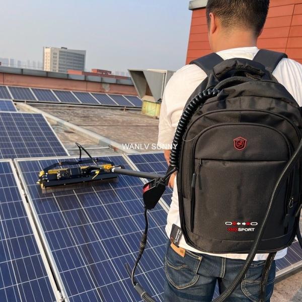 Extensional Cleaning Machine for Solar Panel Rotary Brushes WLS-5 and Shipping