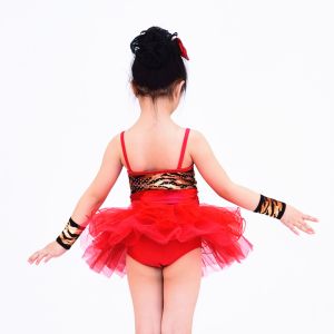 Buy cheap Stage Performance Kids Dance Clothes Confetti Dance Tutu Skirts Animal Printed With Bows from wholesalers