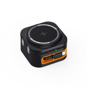 Buy cheap High Conversion Efficiency Type-C Input Travel Wireless Charger with 9V-3A 12V-1.5A Input Voltage and 3W Earbuds Output from wholesalers