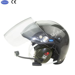 Buy cheap Carbon Fiber Noise cancel Paramotor helmet with full headset CR-GD-C02  Factory directly sale Powered paragliding helmet from wholesalers