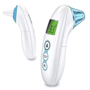 FDA Approved 3VDC IR Baby Forehead Thermometer With Three Color Backlight LCD