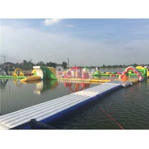 China Seels Theme Inflatable Floating Water Park Durable Inflatable Amusement Park on sale