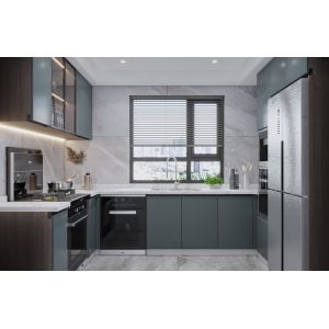 Buy cheap Modular Kitchen Cabinets with Backsplash & Drawer Accessories from wholesalers