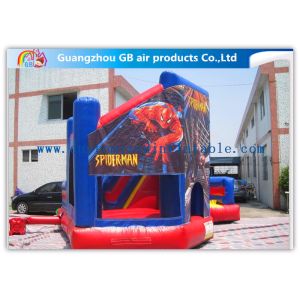 Commercial Spiderman Inflatable Bouncy Castle Kids Inflatable Bouncer With Slide