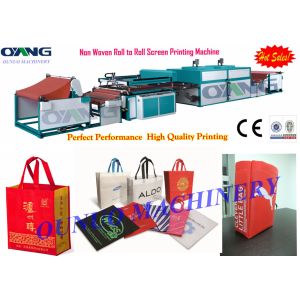 Buy cheap High Quality Roll to Roll Non Woven Fabric Screen Printing Machine from wholesalers