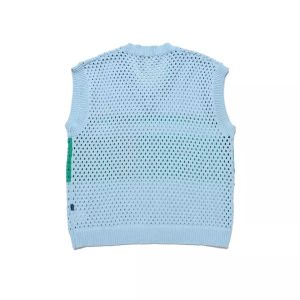 Buy cheap Spring and Fall Mesh Contrast V-Neck Men′ S Knitted Sweater Vest from wholesalers