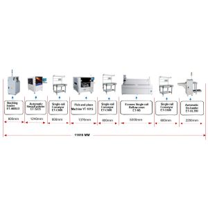 Max 520mm PCB Automatic Vision SMT Stencil Printer Programmable Transport Speed