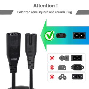 Buy cheap IEC C7 to C8 Power Extension Cable for TV DVD Laptop PS2 from wholesalers