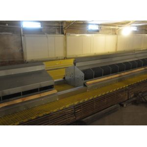 Galvanized SS304 Chicken Egg Collection System 2440mm Length