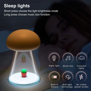 4000K 1200mA Music Box Night Light Dimmable Atmosphere EMC