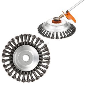 Buy cheap Professional Knotted 200mm sweeper Weed brush for grass trimmer from wholesalers