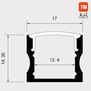 Buy cheap Extrusion Surface Mounted LED Profile Plastic Aluminum 6063 T5 Material from wholesalers