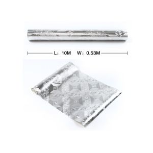 Buy cheap Moisture Proof Modern Removable Wallpaper with Silver Geometric Pattern from wholesalers