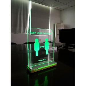 Buy cheap Acrylic Electronic Distance Remaining Board With Wooden Base from wholesalers