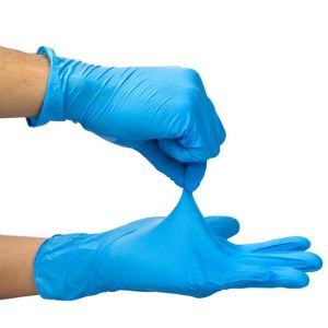 Buy cheap Customize Disposable Nitrile Gloves , Blue Nitrile Coated Gloves Soft from wholesalers
