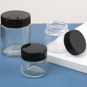 China 8oz Glass Cylinder Glass Jars Child-proof Lid for Exquisite Food Storage and Candle Making on sale