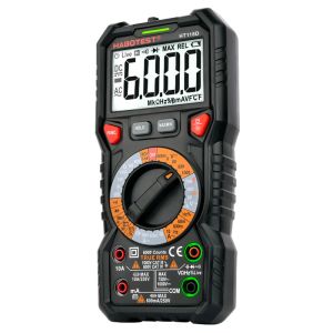 China HT-118A New Digital Multimeter Handheld AC/DC Voltmeter Ammeter Capacitance HZ Tester with Flashlight Cheap Multimeter on sale