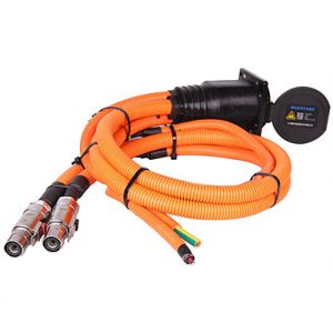 Buy cheap Length 2000mm Custom Wire Harness Cable With DC Charging Socket from wholesalers