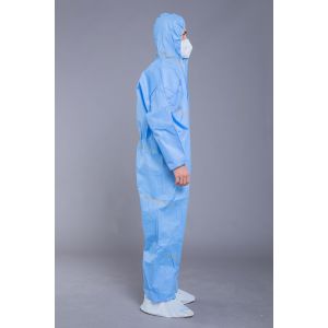 China Anti Static Moisture Permeable SMS Full Body Coverall on sale