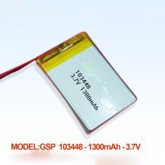 Buy cheap High Capacity Li-Polymer battery 083448 1300mAh 3.7V from wholesalers