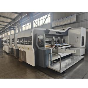 Buy cheap Design Automatic Flexo Printing Slotting Die-cutting Machine With Vibrator Stacker from wholesalers