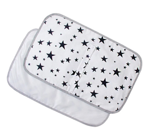 Quality 50x70cm Foldable Waterproof Crib Mattress Changing Reusable Cotton Bed Pad for sale