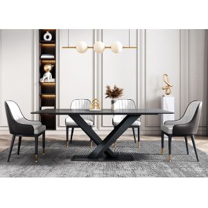 Buy cheap Rugged Modern Design Family Hotel Slate Dining Table from wholesalers