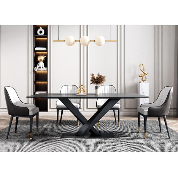 Quality Rugged Modern Design Family Hotel Slate Dining Table for sale