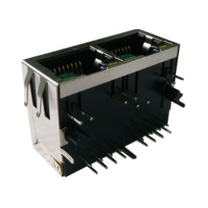 Buy cheap ARJM12A1-811-BA-CW2 Multi-port Rj45 1x2 Ethernet Connector Dual Port 5G BASE - T from wholesalers