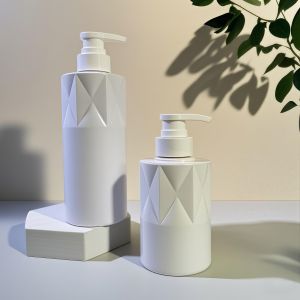 Buy cheap Glassy Shape PET Cosmetic Bottle with Press Pump and Custom Logo 5000pcs MOQ 15-35 Days Delivery from wholesalers