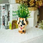 Buy cheap Funny Metal Animals Planter Pot Desktop Ornaments Home Decor Garden Pot from wholesalers