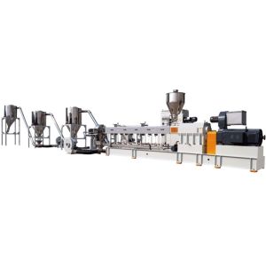 Buy cheap 600r Co Rotating Parallel Triple Screw Extruder from wholesalers